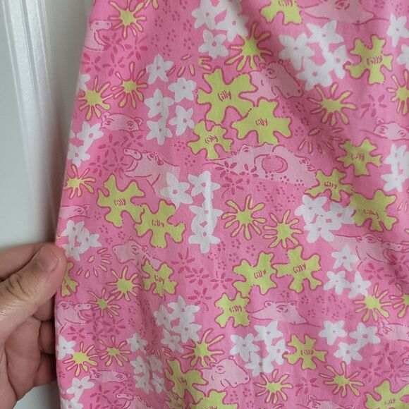 VINTAGE LILLY PULITZER Hippo Print Pants - Picture 5 of 13